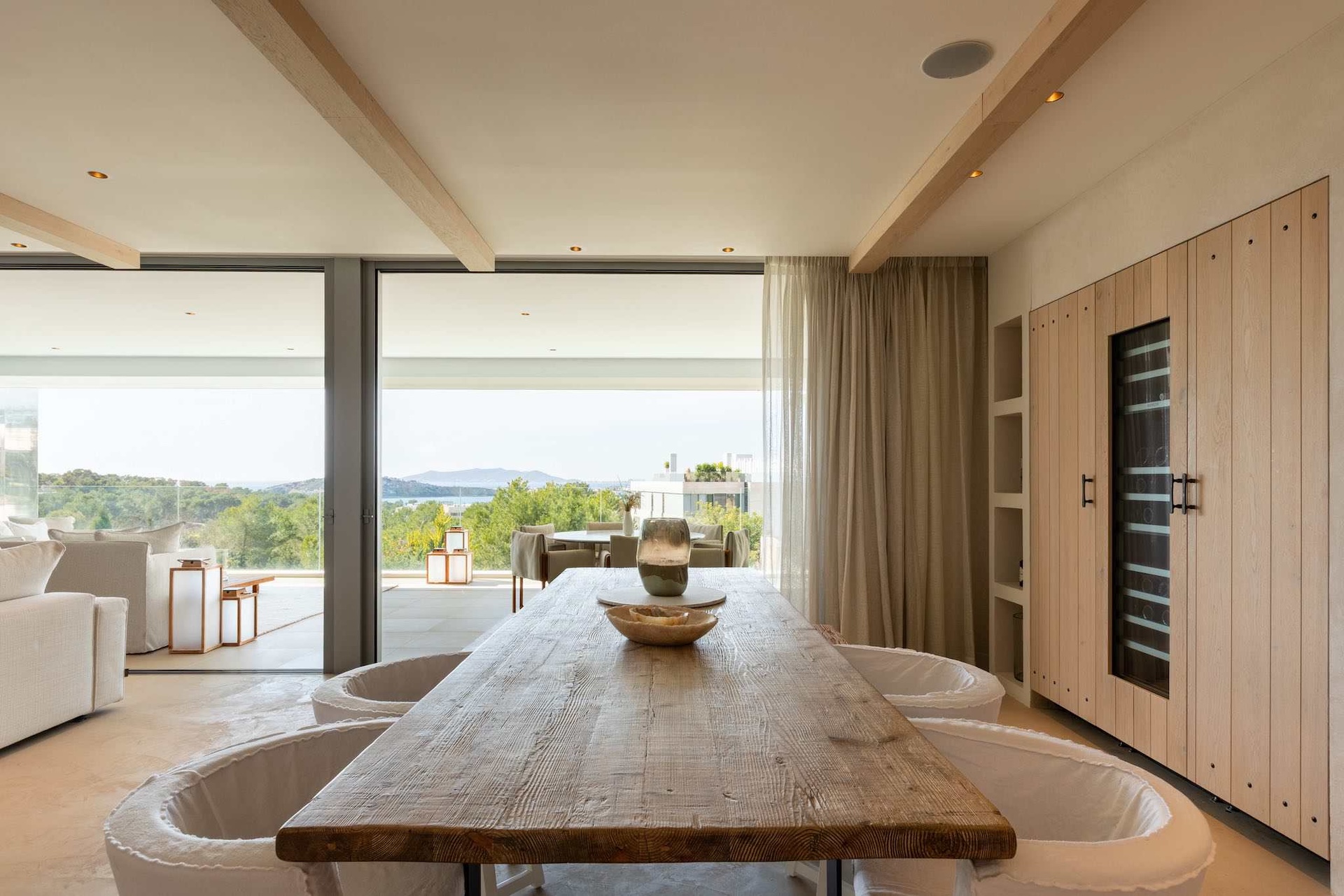 Resa estates Ibiza for sale Talamanca luxury apartment duplex dining .jpg